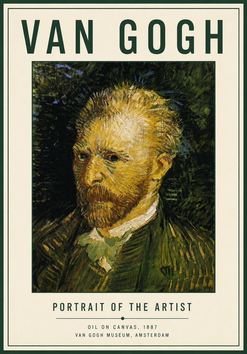 Van Gogh Portrait of the Artist III No4 - Poster