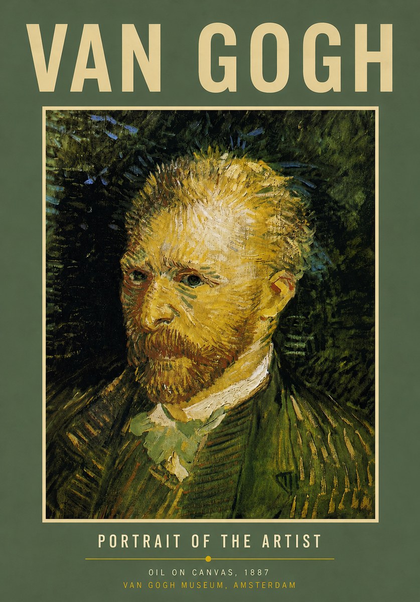 Van Gogh Portrait of the Artist III No5 - Poster