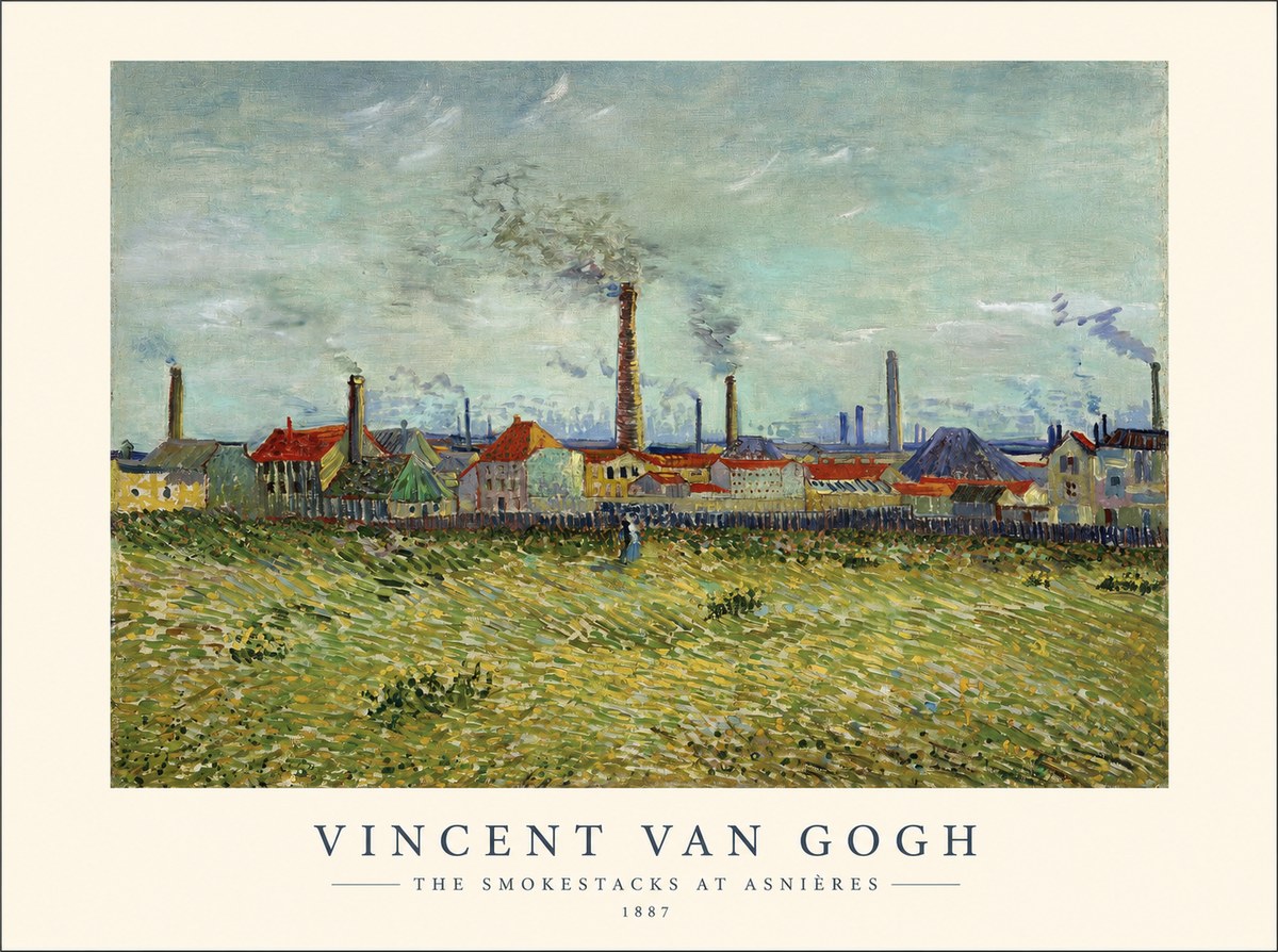 Van Gogh The Smokestacks at Asnières No1 - Poster