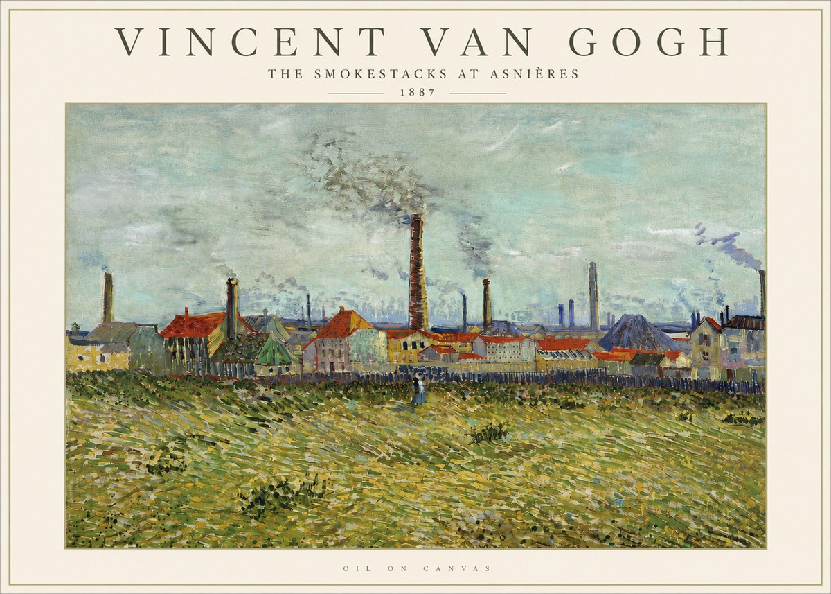 Van Gogh The Smokestacks at Asnières No4 - Poster