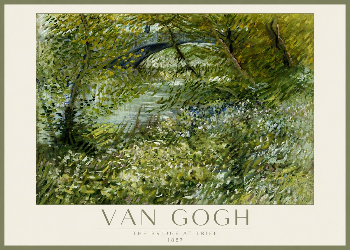 Van Gogh The Bridge at Triel No2 - Poster