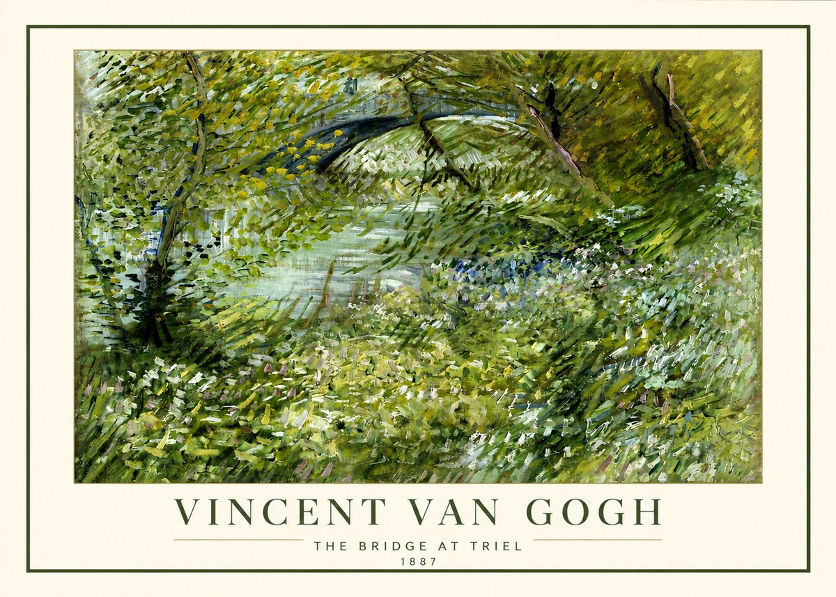 Van Gogh The Bridge at Triel No4 - Poster