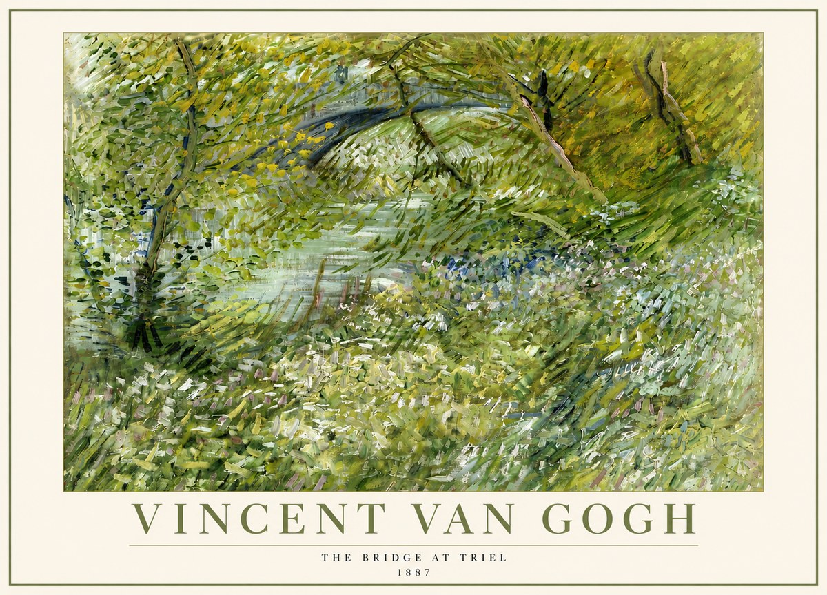 Van Gogh The Bridge at Triel No5 - Poster