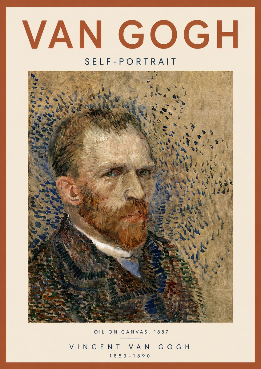 Van Gogh Self-portrait IV No5 - Poster
