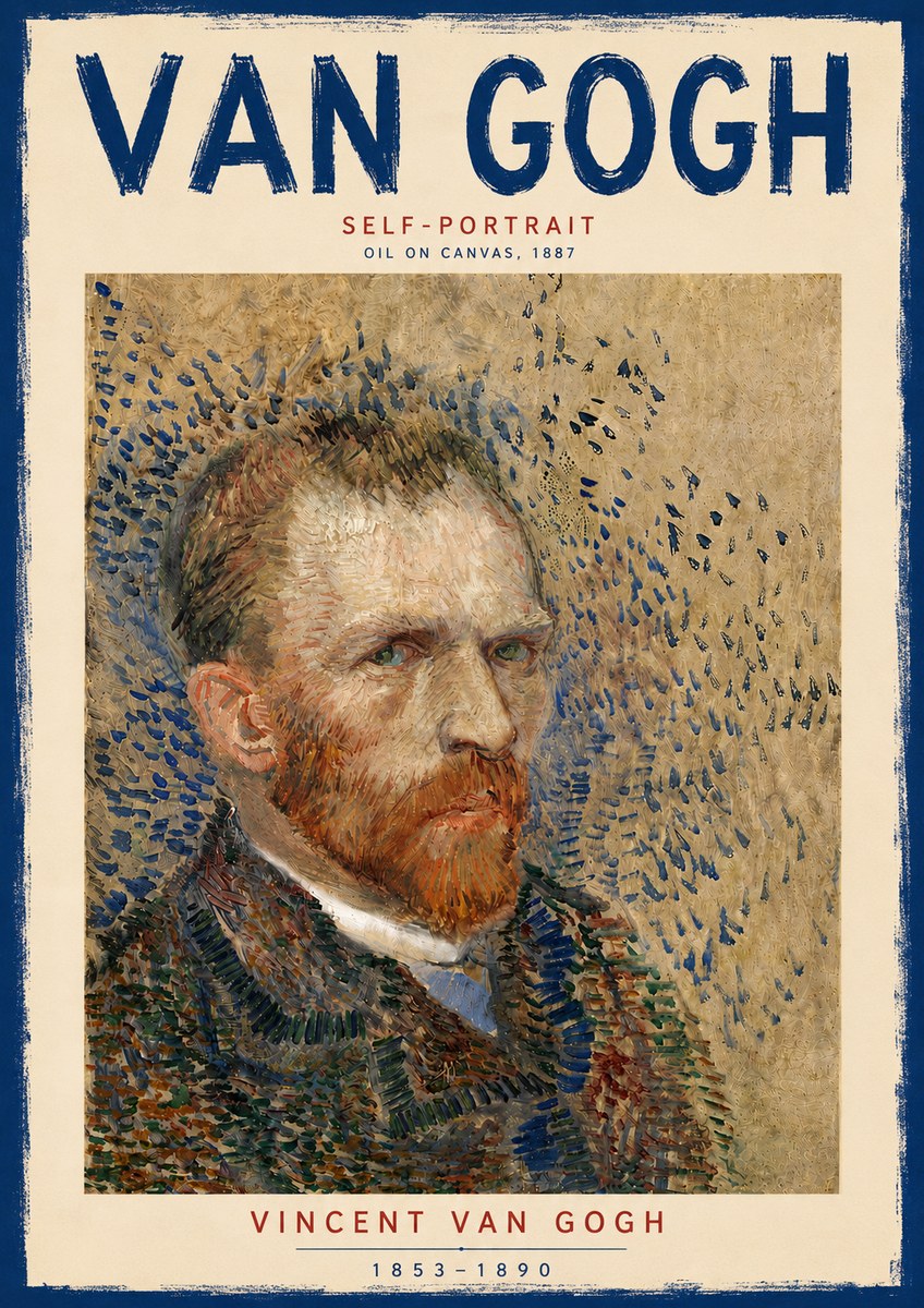 Van Gogh Self-portrait IV No6 - Poster
