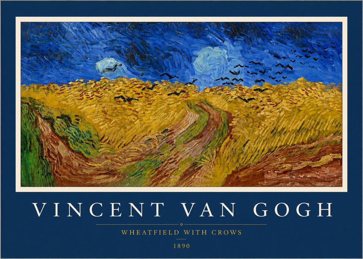 Van Gogh Wheatfield with Crows No3 - Poster