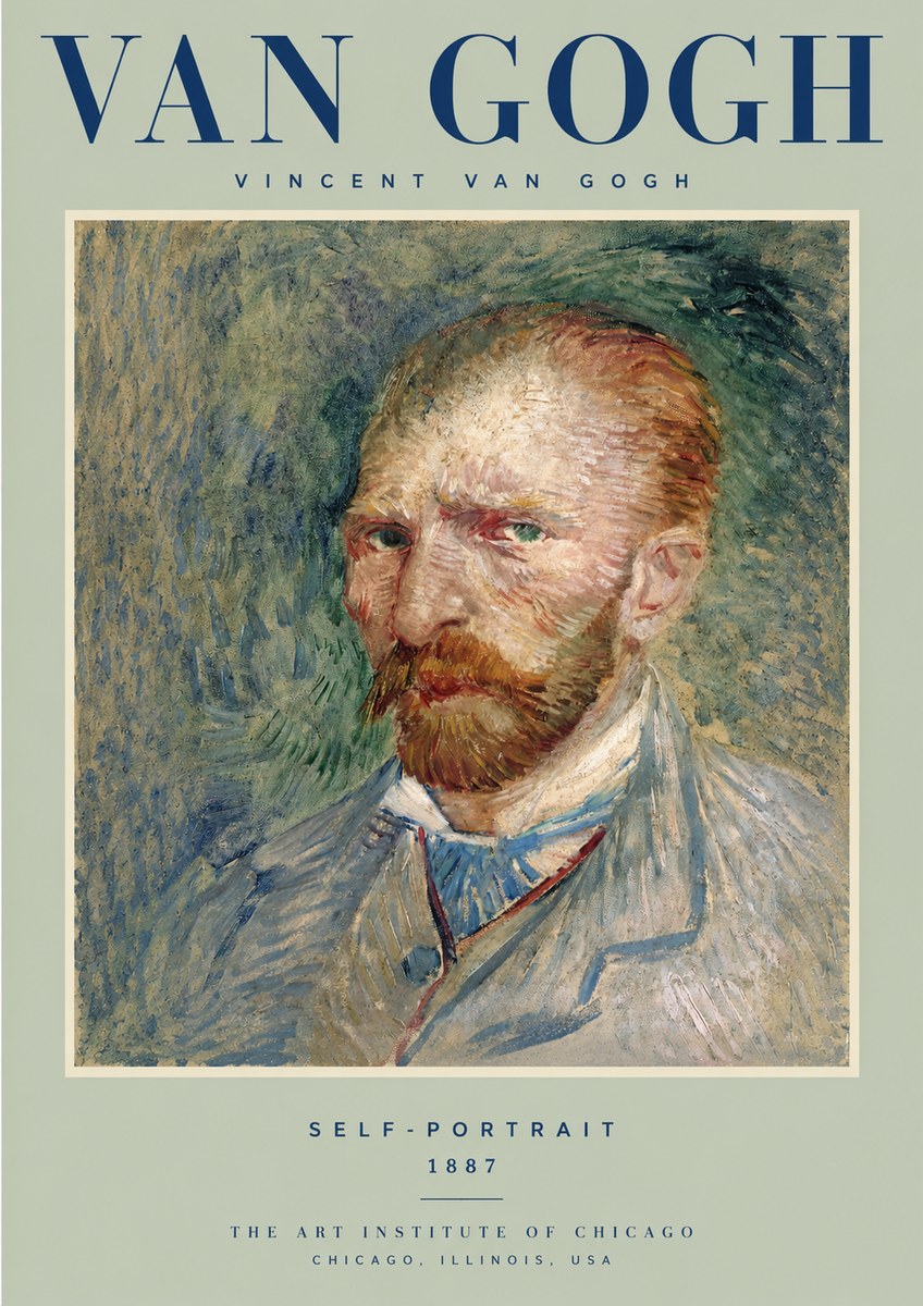 Van Gogh Self-portrait V No2 - Poster