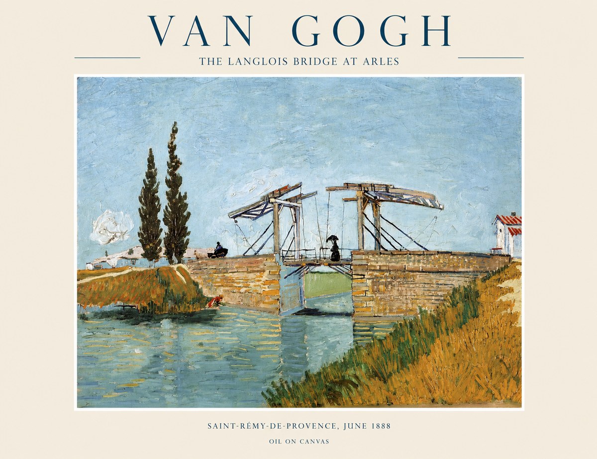Van Gogh The Langlois Bridge at Arles No1 - Poster