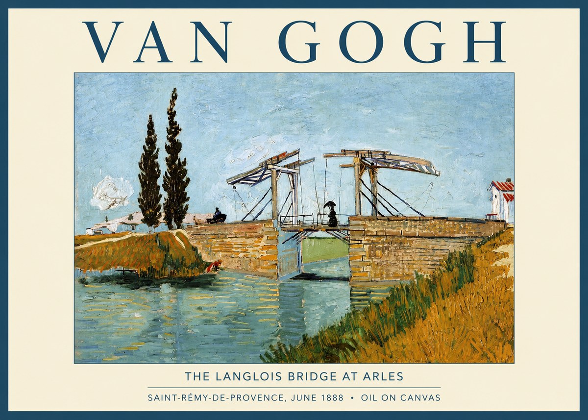 Van Gogh The Langlois Bridge at Arles No2 - Poster