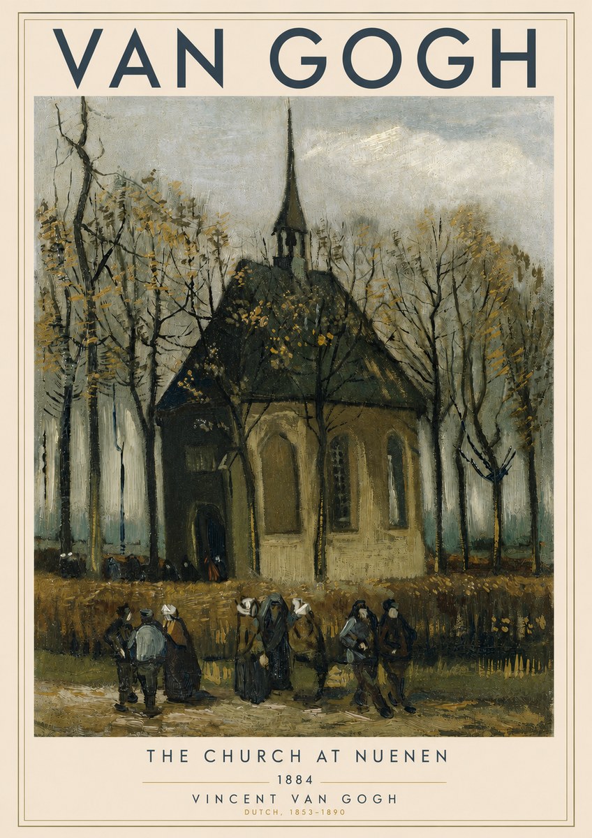 Van Gogh The Church at Nuenen No3 - Poster