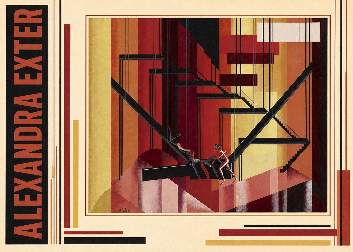 Alexandra Exter Constructivist Stage Design No3 - Poster