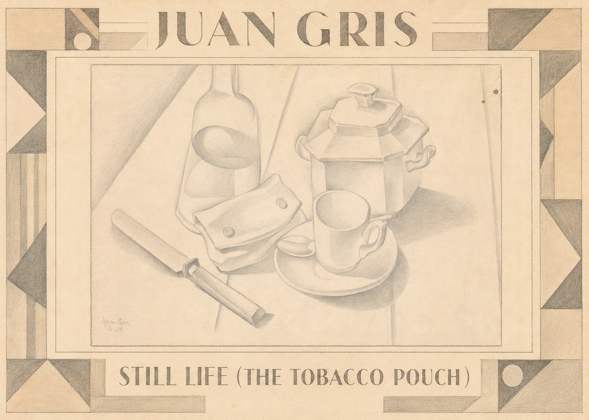 Juan Gris Still Life (the Tobacco Pouch) No1 - Poster