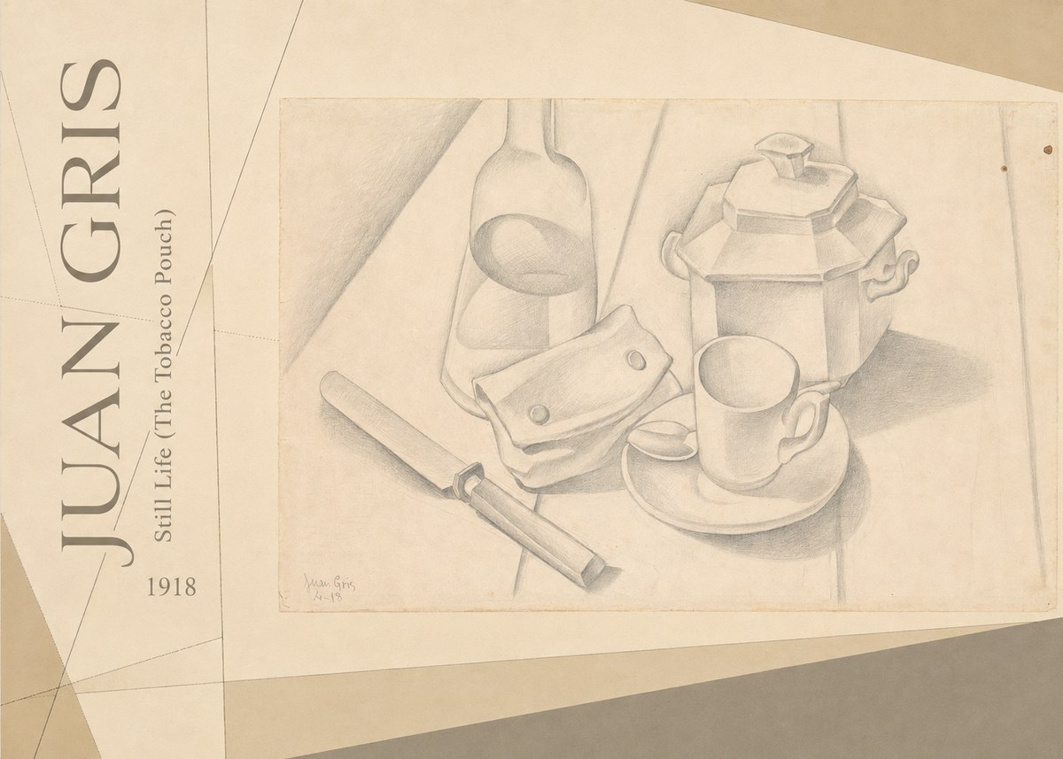 Juan Gris Still Life (the Tobacco Pouch) No5 - Poster