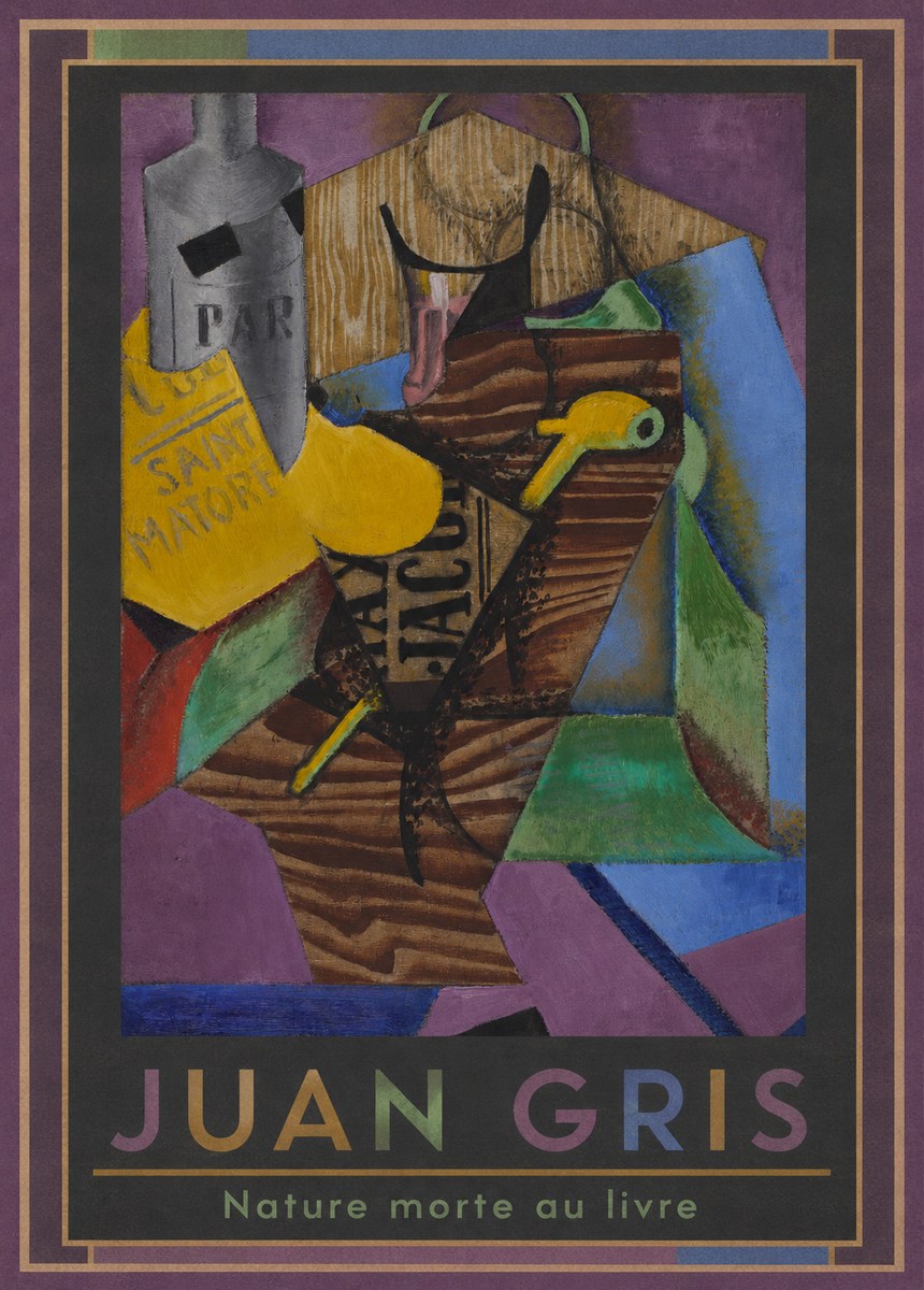 Juan Gris Nature Morte Au Livre No1 - Poster