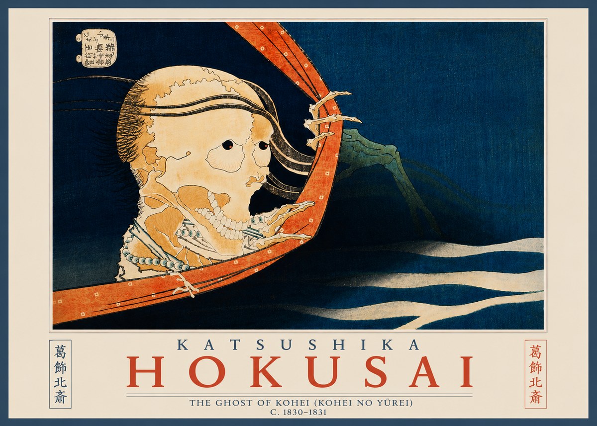 Katsushika Hokusai The Ghost of Kohei (Kohei No Yūrei) No6 - Poster