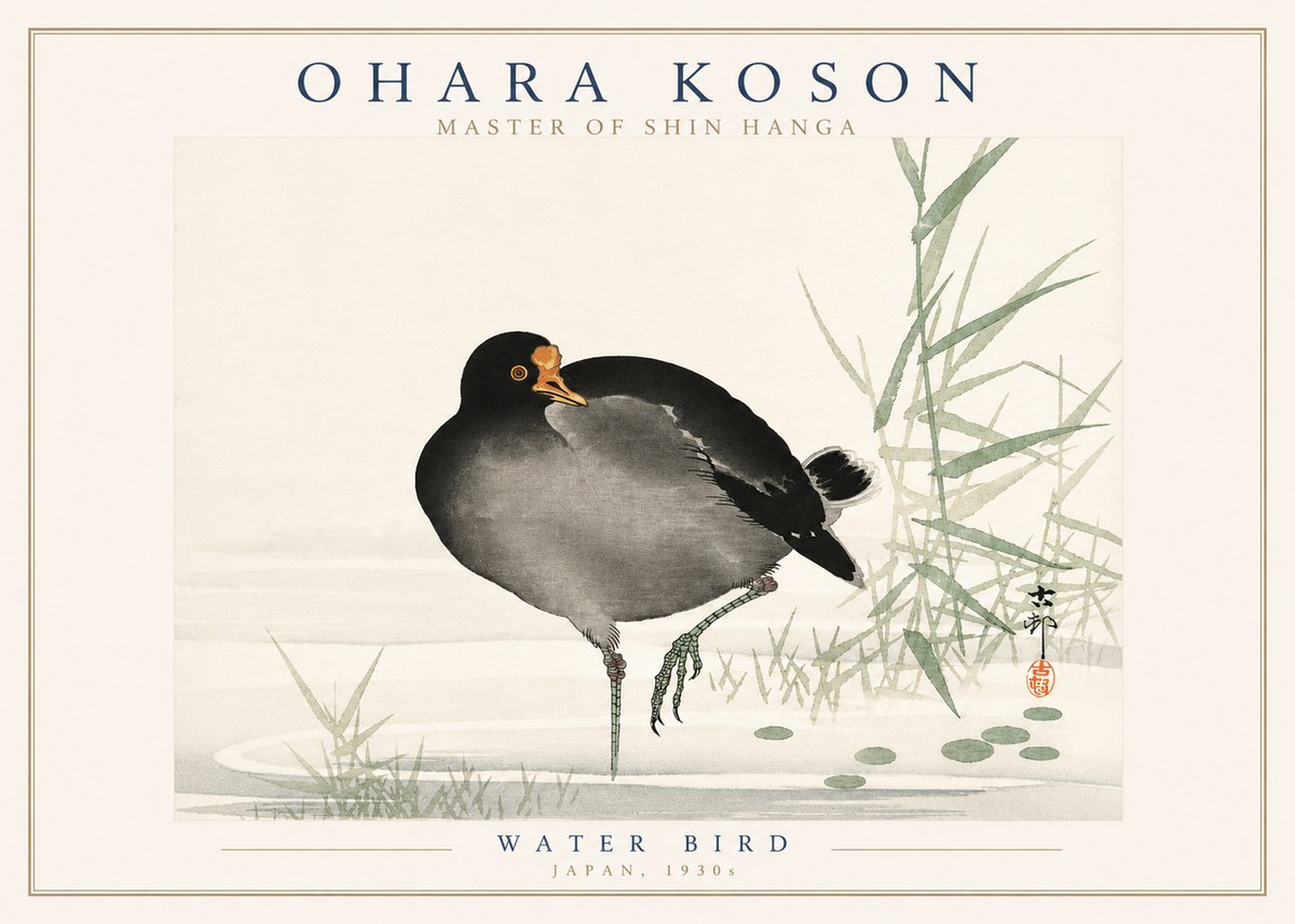 Ohara Koson Water Bird No3 - Poster