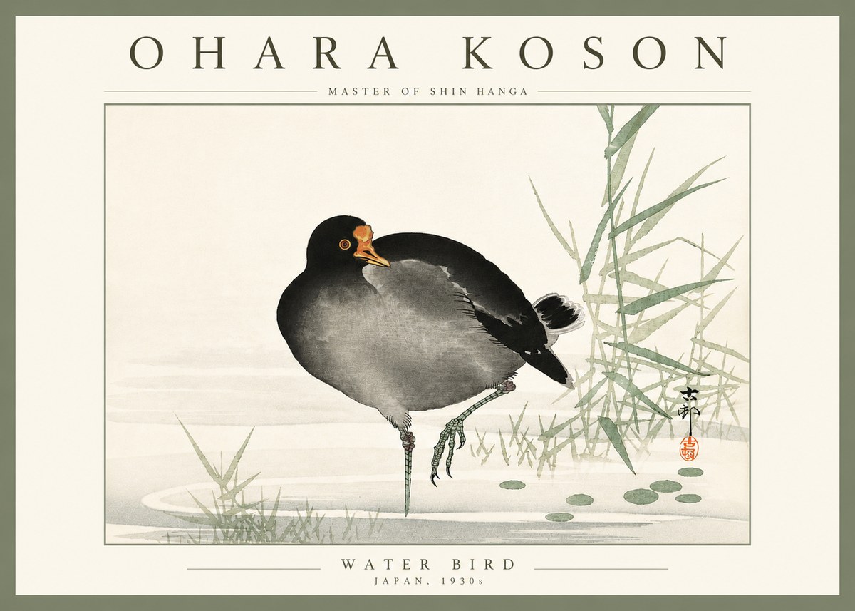 Ohara Koson Water Bird No4 - Poster