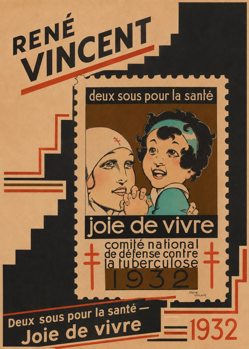 René Vincent Deux Sous Pour La Santé - Joie De Vivre No2 - Poster