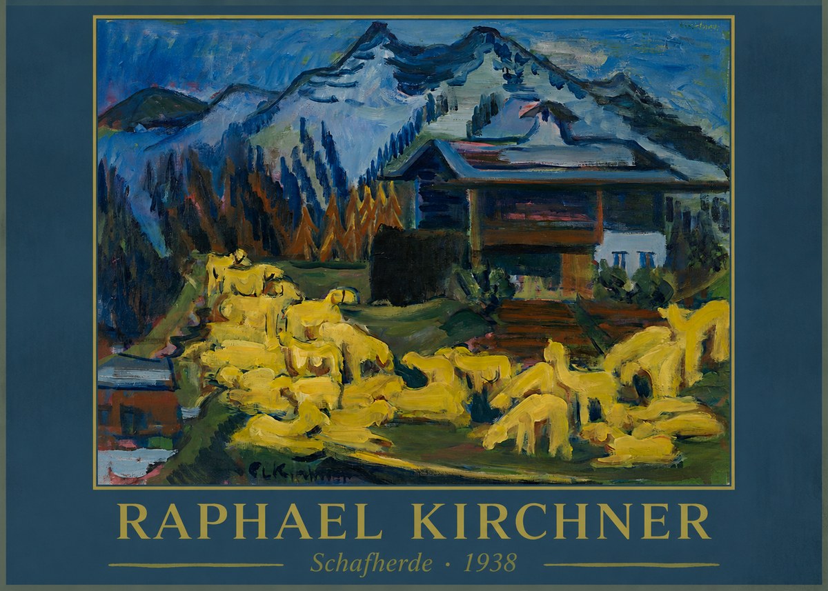Raphael Kirchner Schafherde No1 - Poster