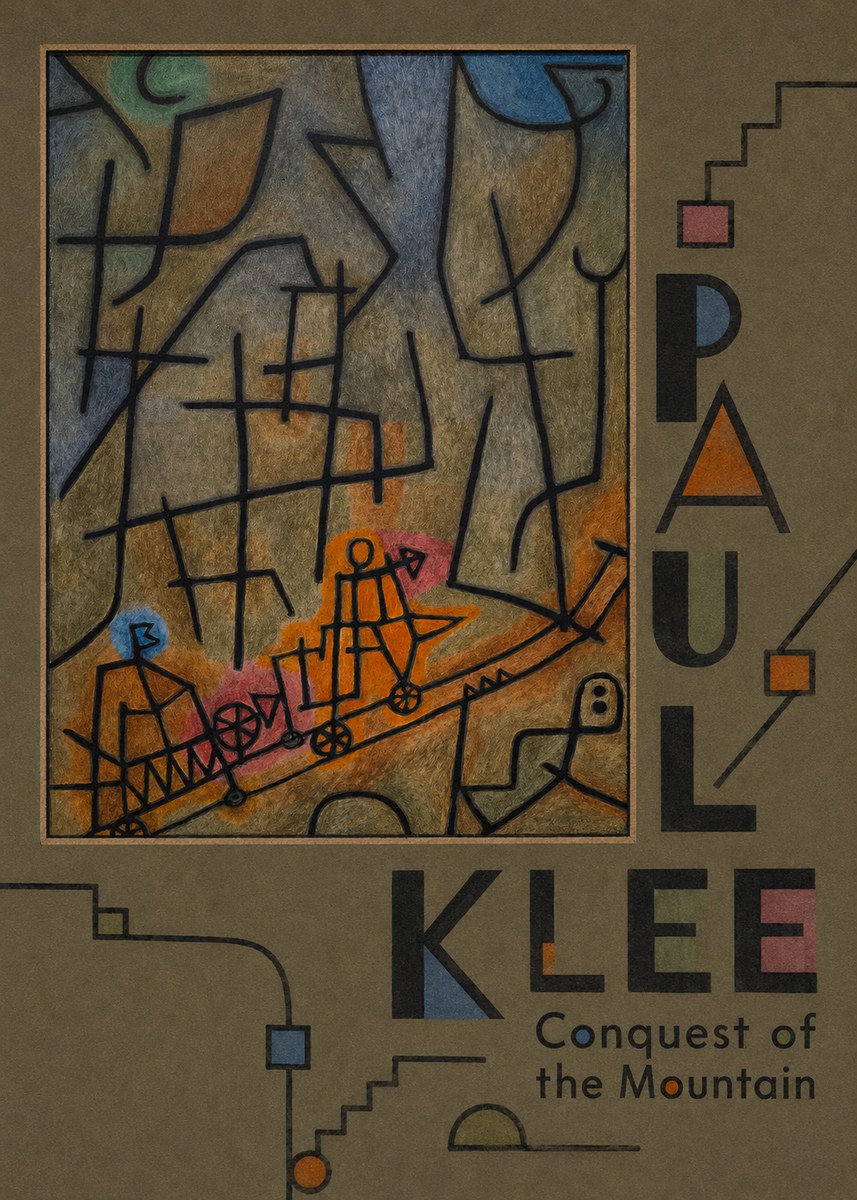Paul Klee Conquest of the Mountain I No4 - Poster