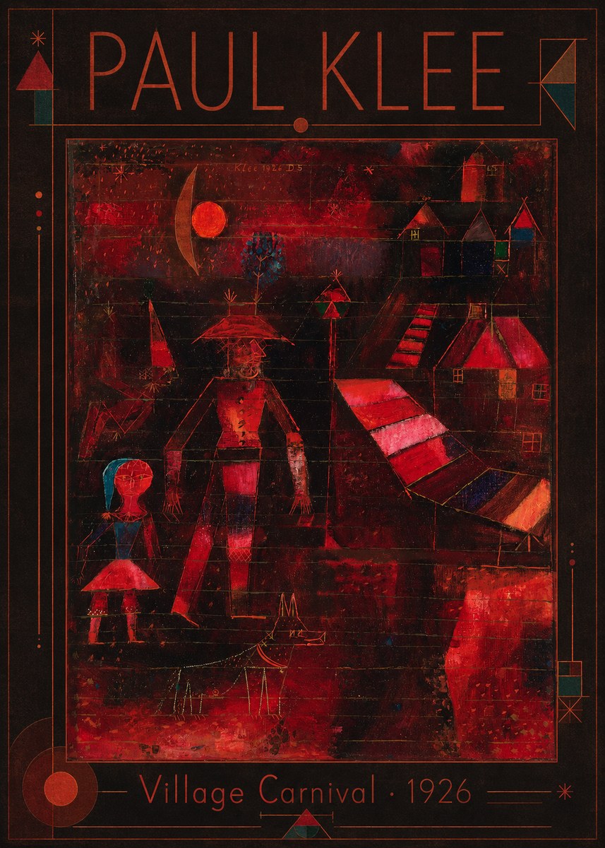Paul Klee Village Carnival No1 - Poster