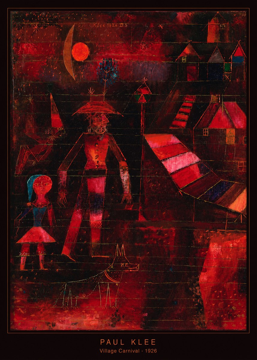 Paul Klee Village Carnival No6 - Poster