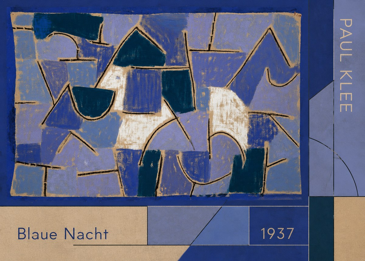 Paul Klee Blaue Nacht No2 - Poster