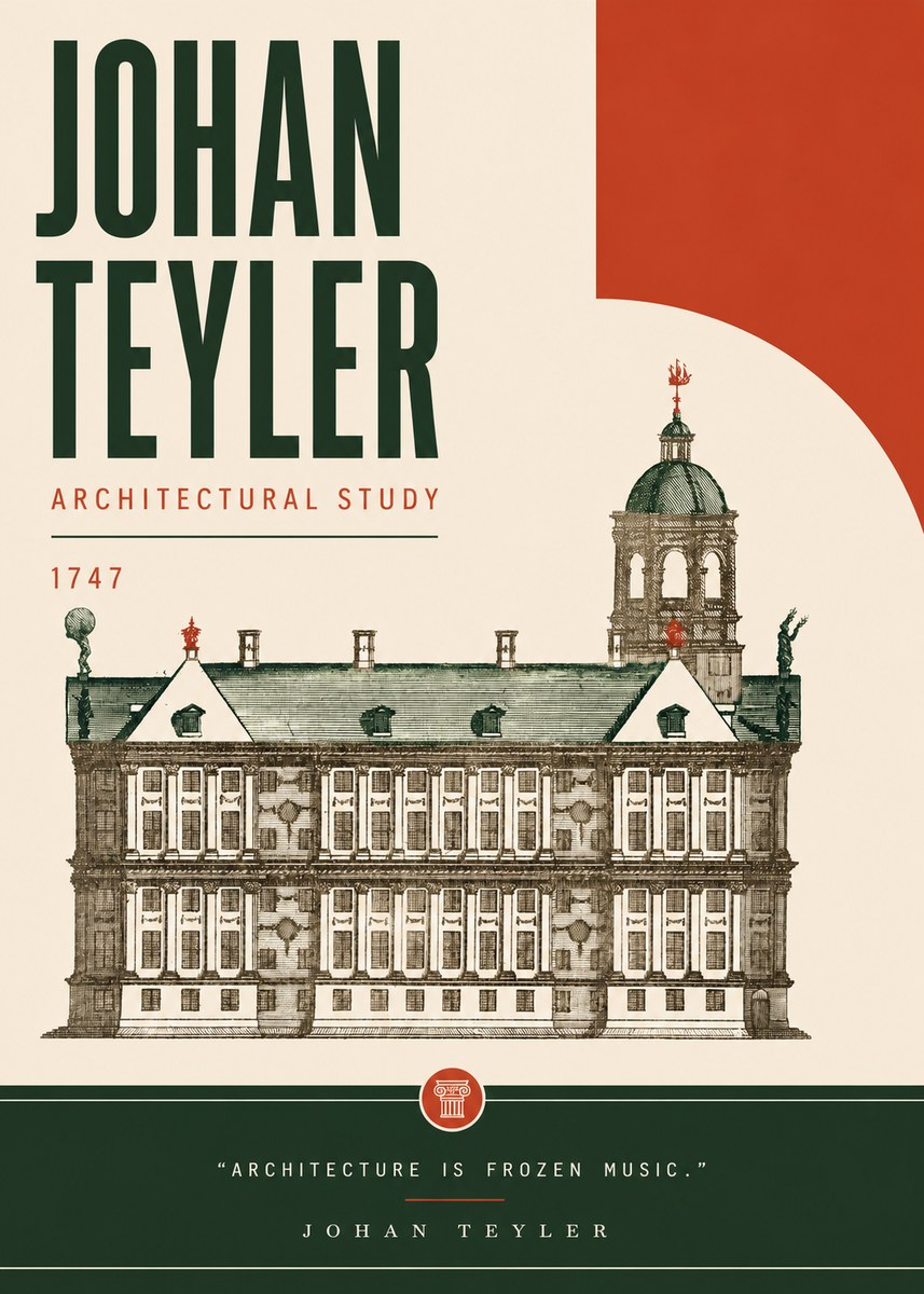 Johan Teyler Architectural Study V No6 - Poster