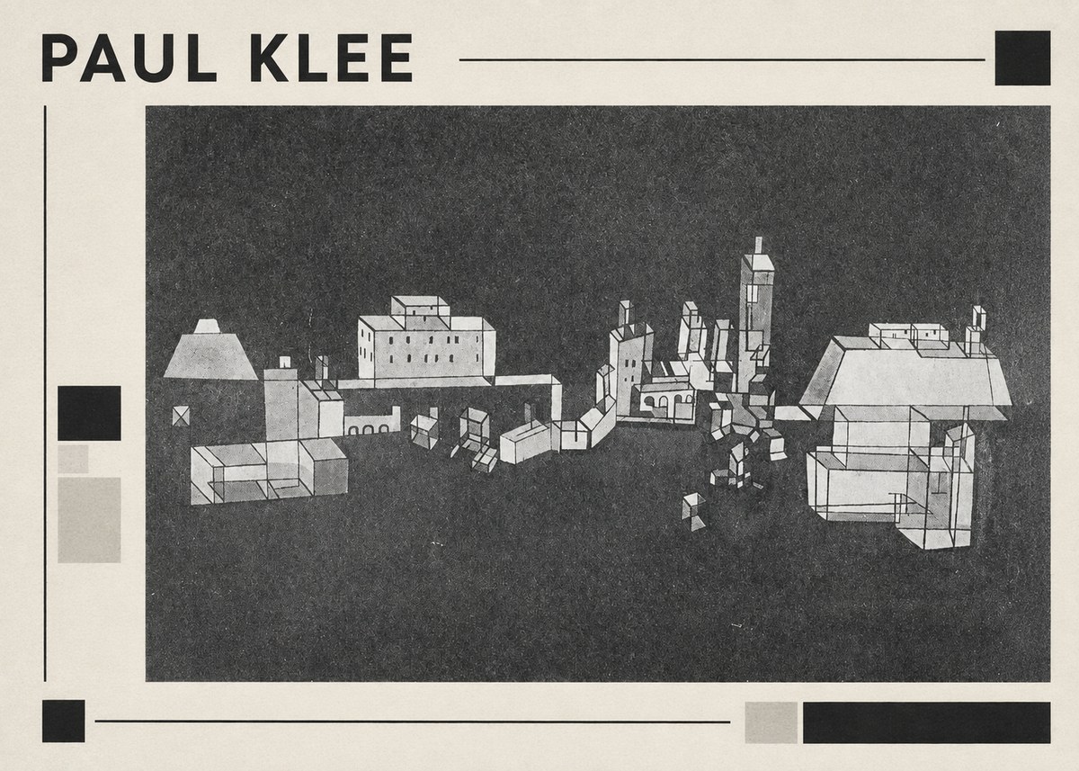 Paul Klee Architectural Forms No1 - Poster