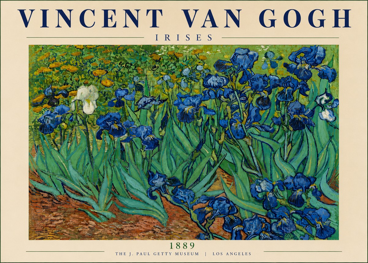 Van Gogh Irises I No5 - Poster
