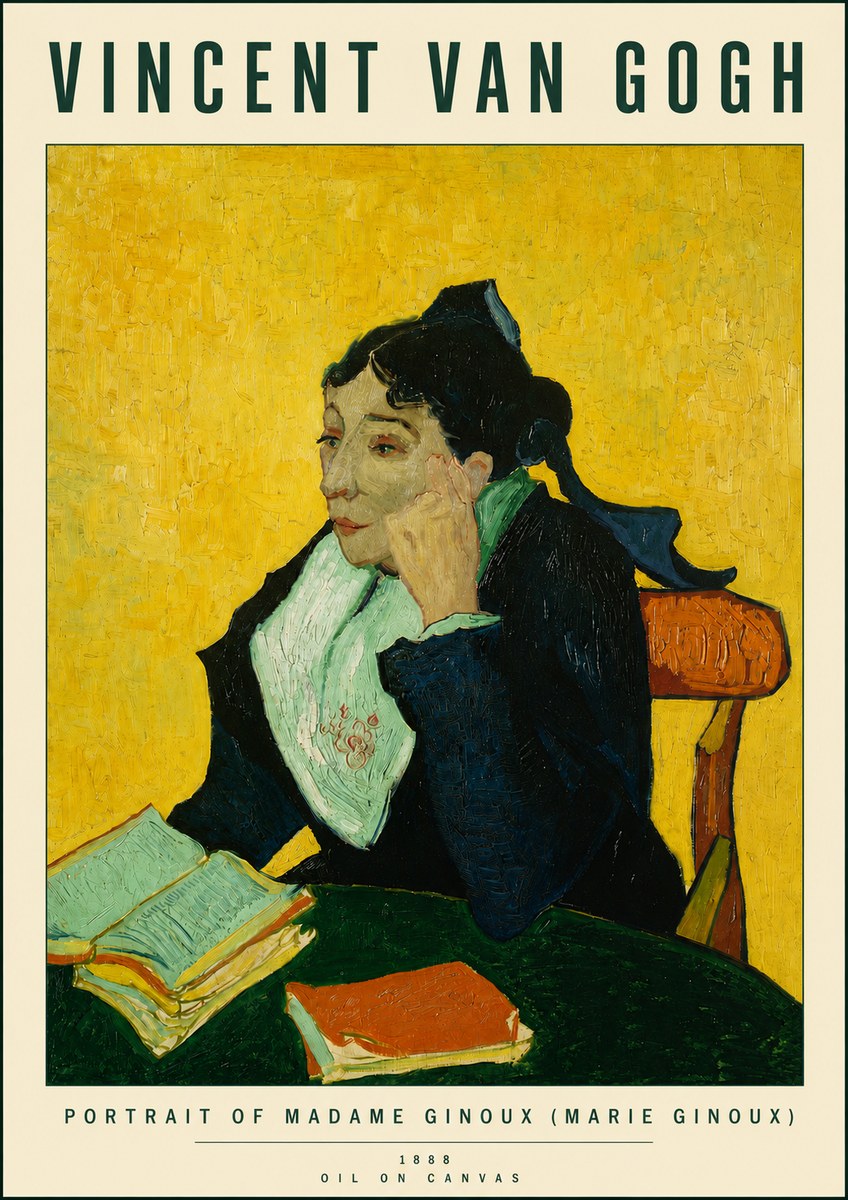 Van Gogh Portrait of Madame Ginoux (Marie Ginoux) No4 - Poster