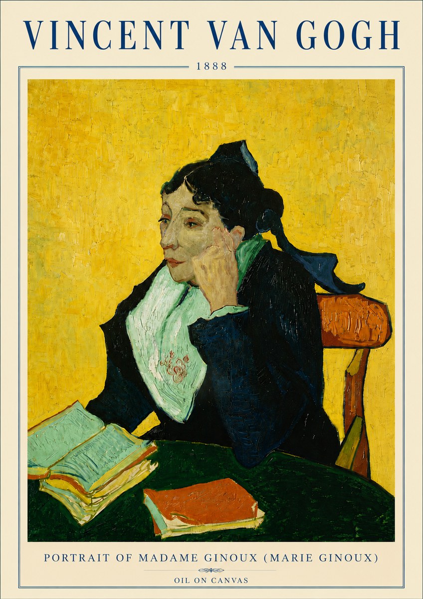 Van Gogh Portrait of Madame Ginoux (Marie Ginoux) No6 - Poster