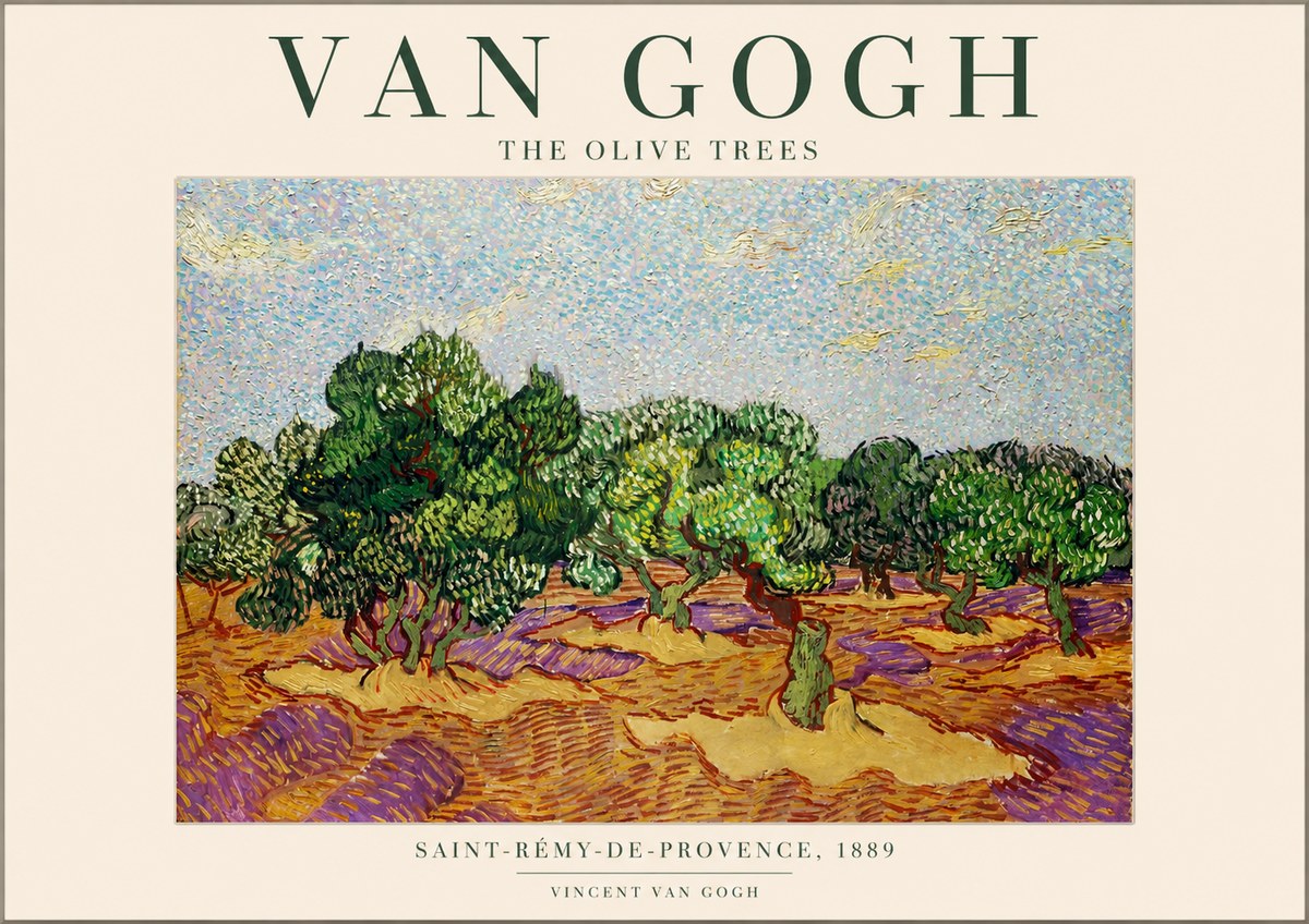 Van Gogh The Olive Trees No1 - Poster