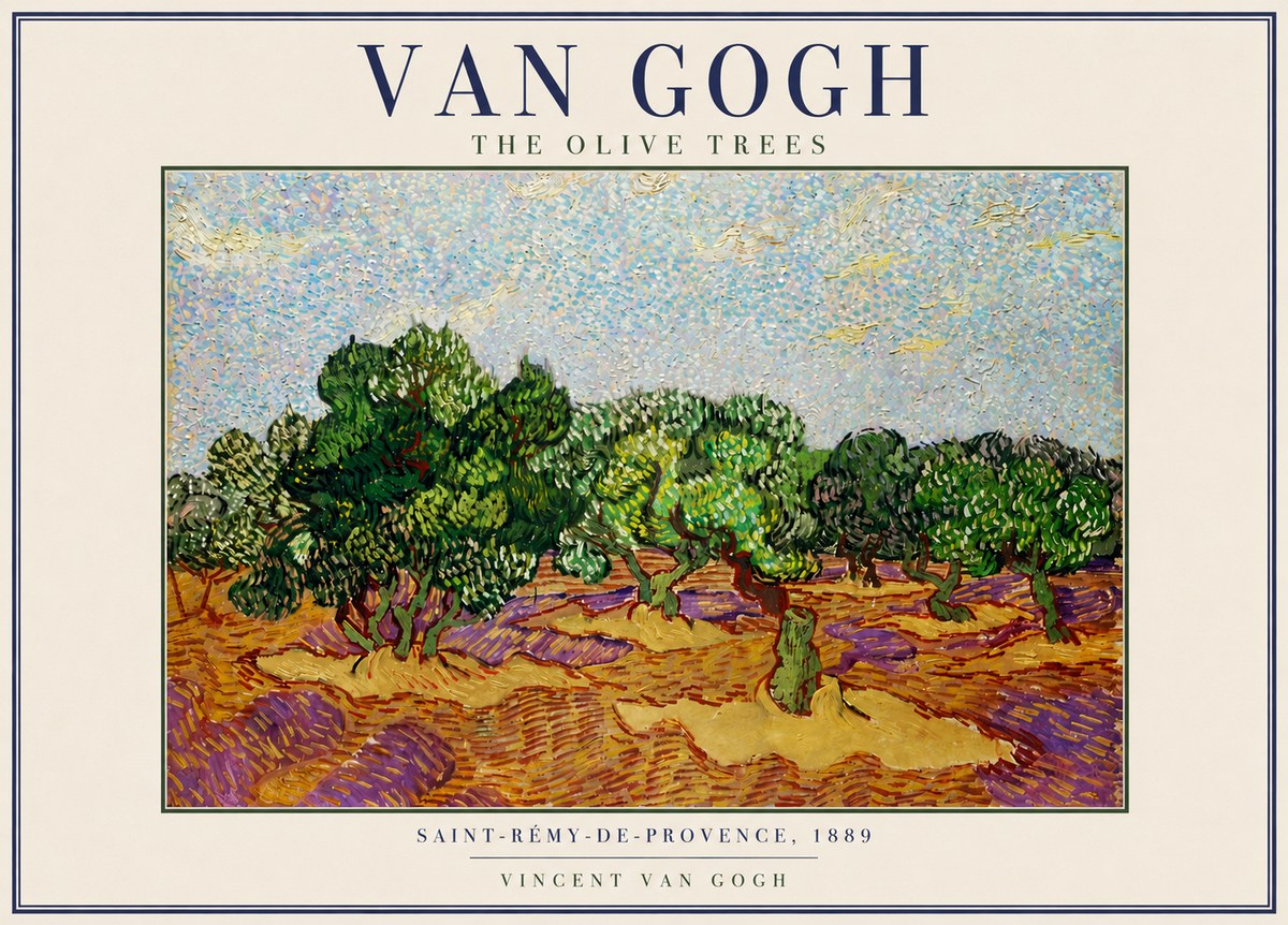 Van Gogh The Olive Trees No3 - Poster