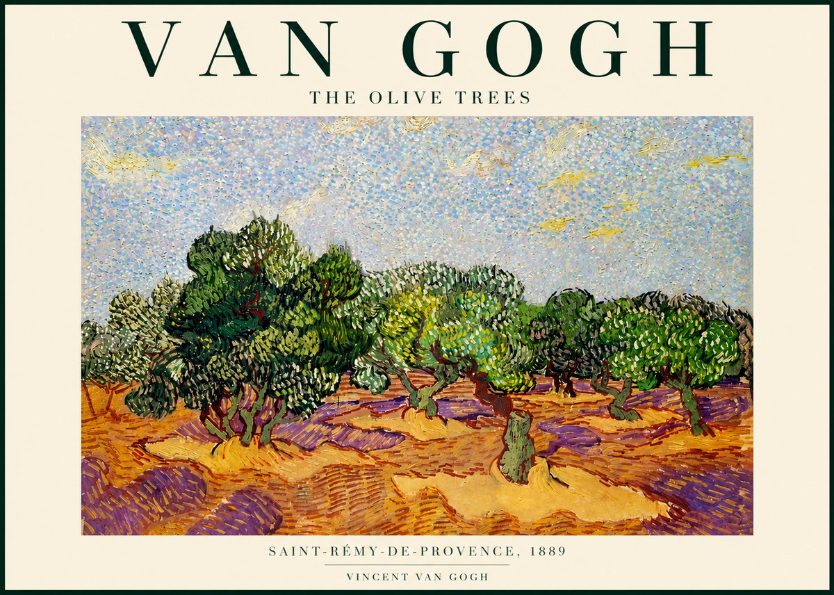 Van Gogh The Olive Trees No4 - Poster