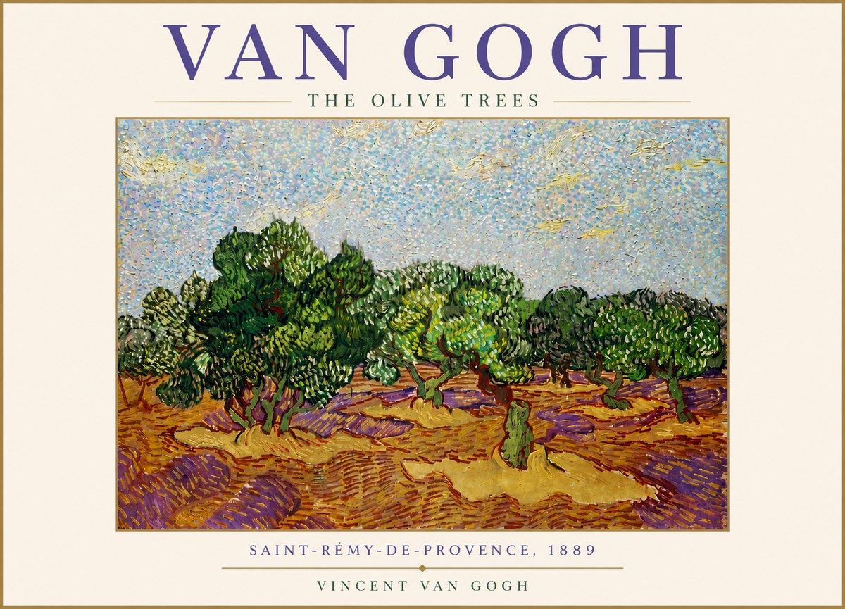 Van Gogh The Olive Trees No5 - Poster