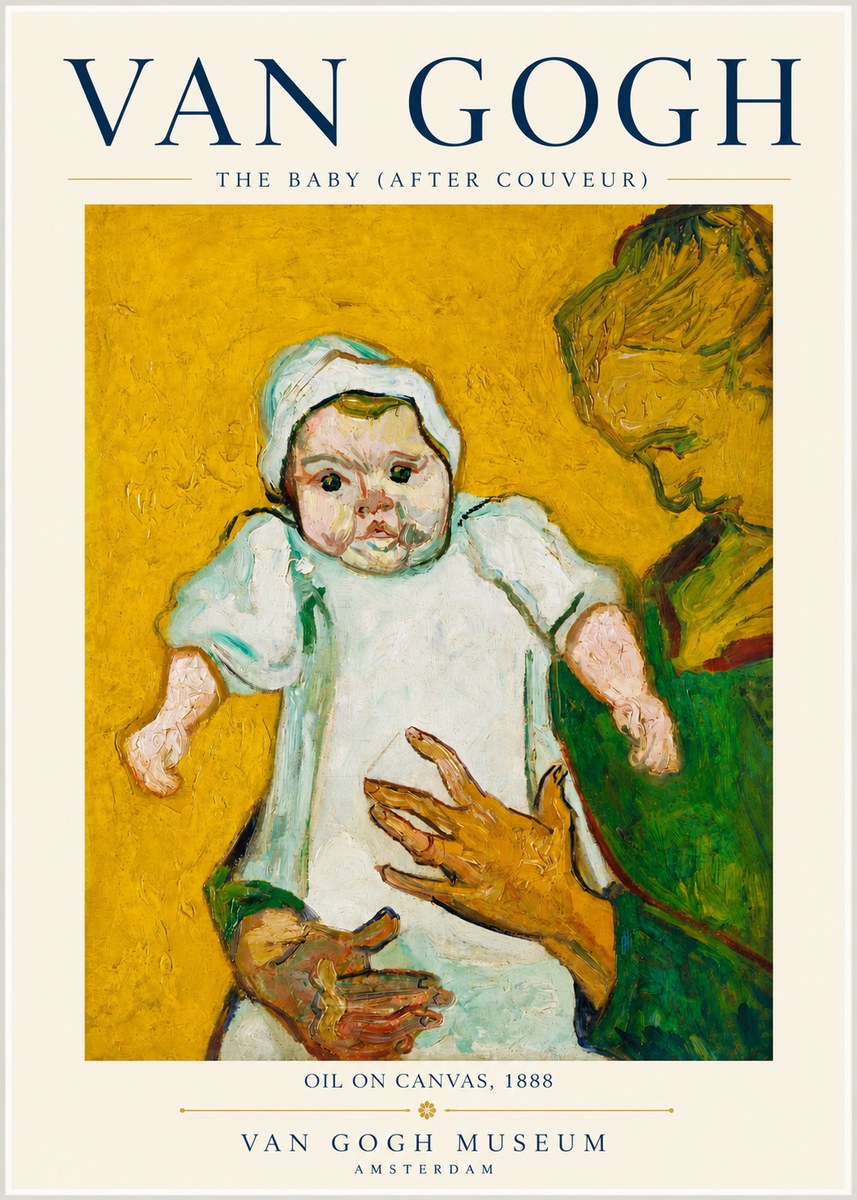 Van Gogh The Baby (After Couveur) No3 - Poster