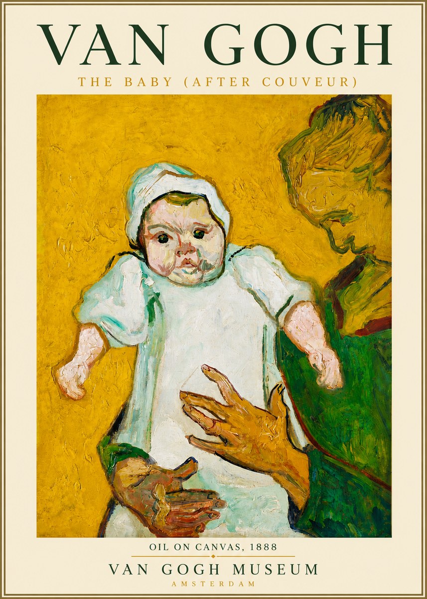Van Gogh The Baby (After Couveur) No5 - Poster