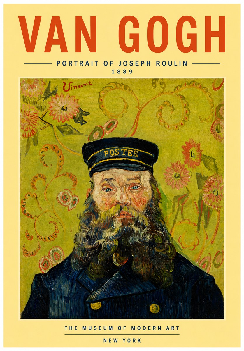 Van Gogh Portrait of Joseph Roulin II No6 - Poster