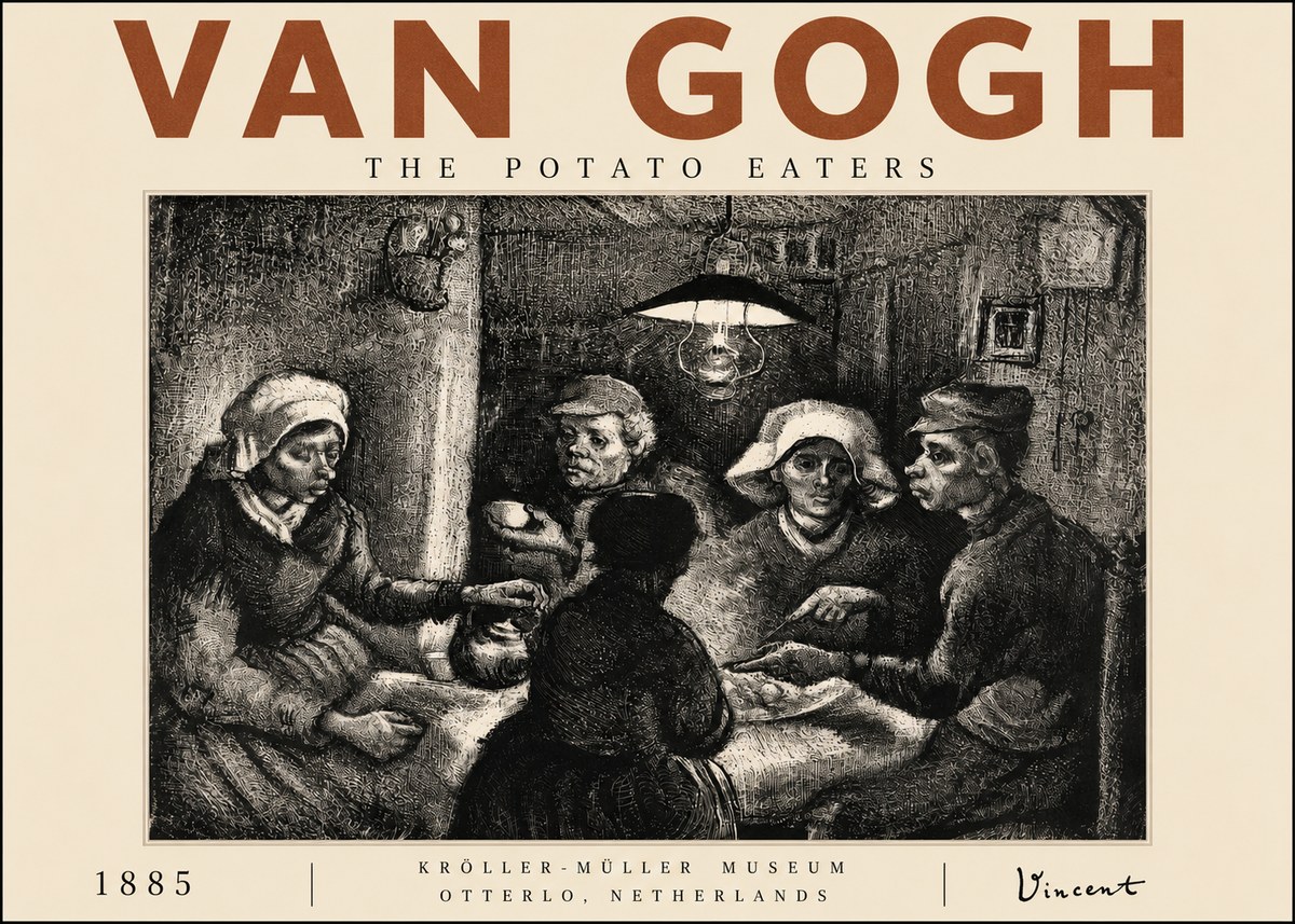 Van Gogh The Potato Eaters I No4 - Poster