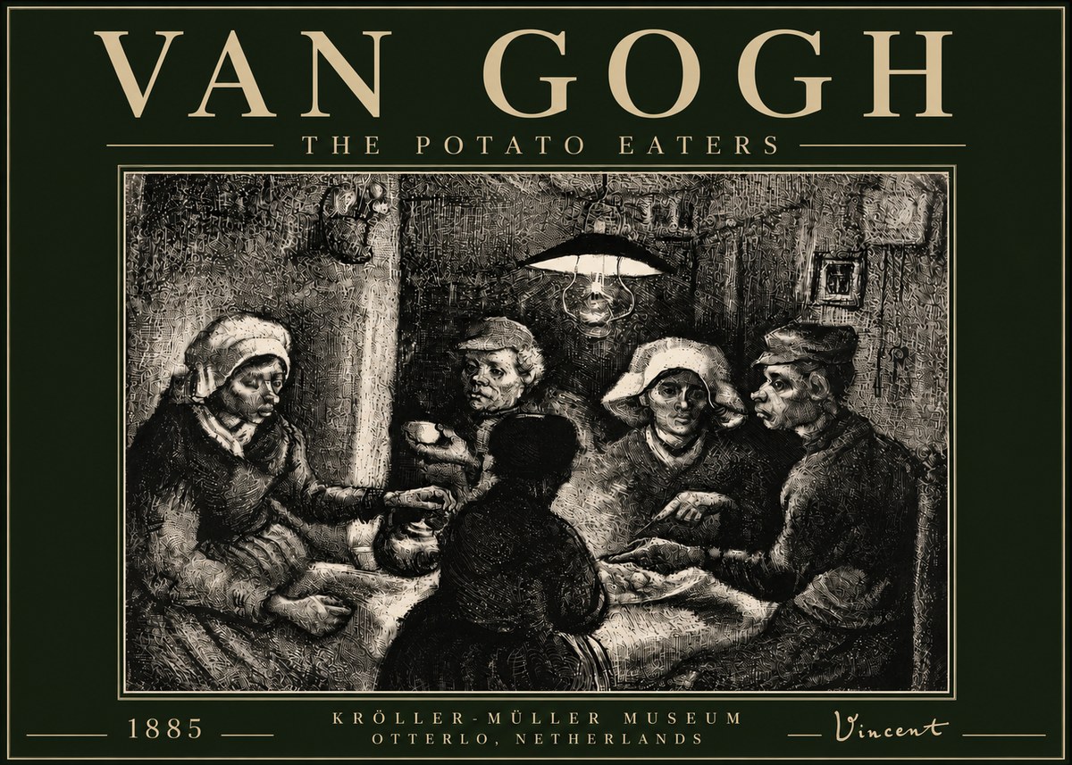 Van Gogh The Potato Eaters I No5 - Poster