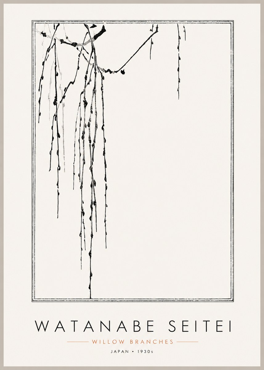 Watanabe Seitei Willow Branches I No3 - Poster