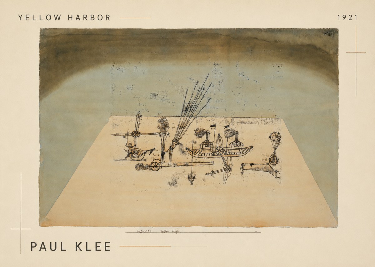 Paul Klee Yellow Harbor No1 - Poster