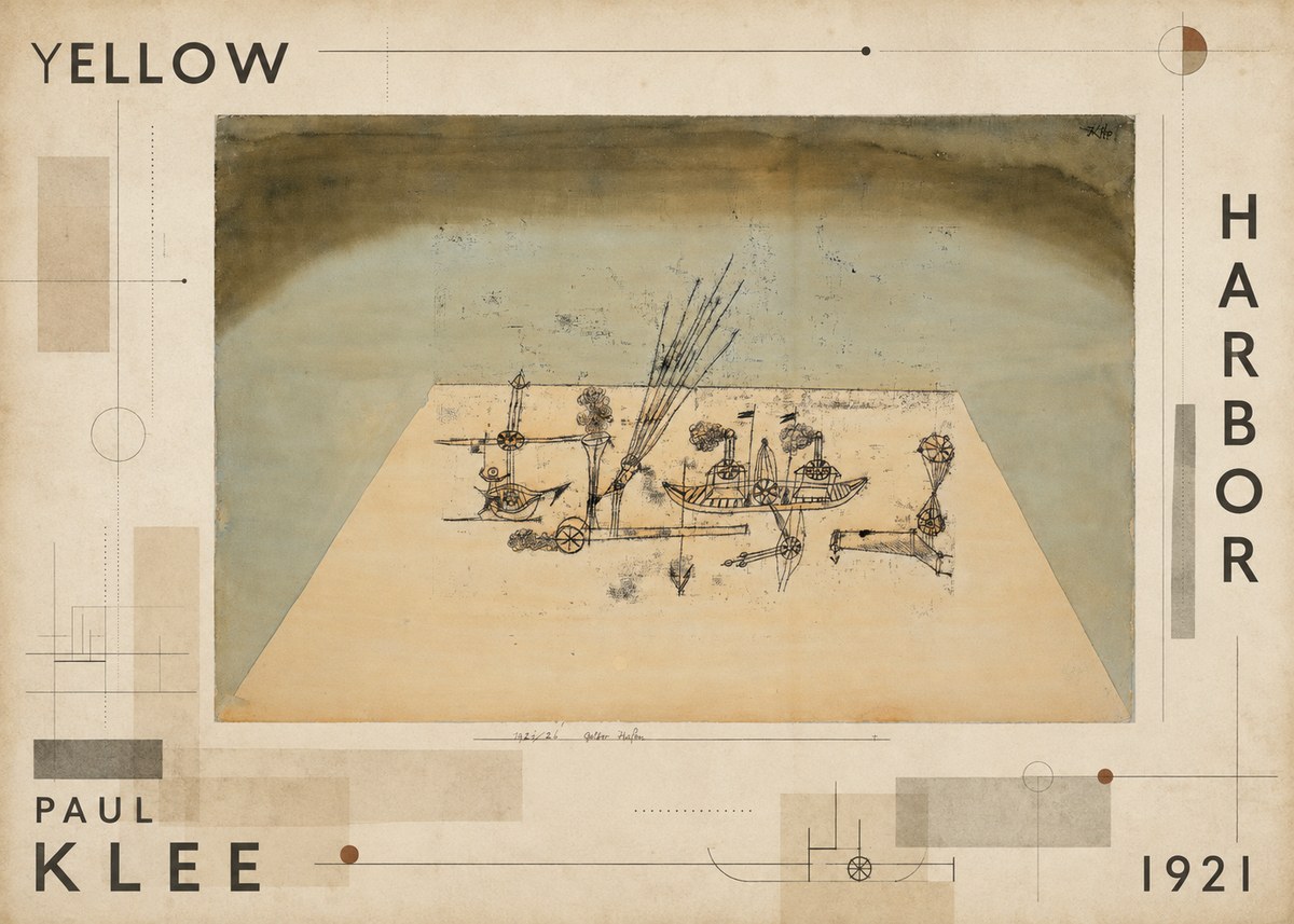 Paul Klee Yellow Harbor No2 - Poster