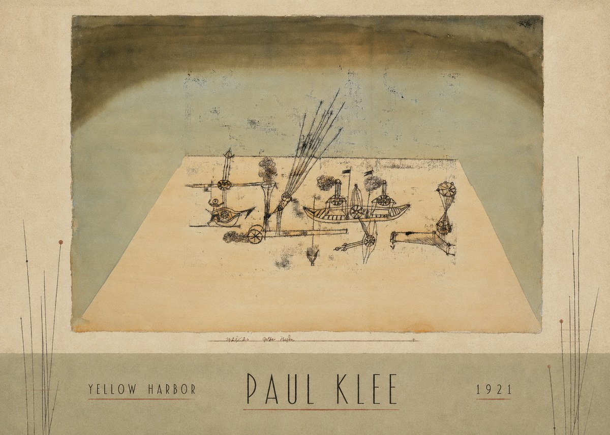 Paul Klee Yellow Harbor No3 - Poster