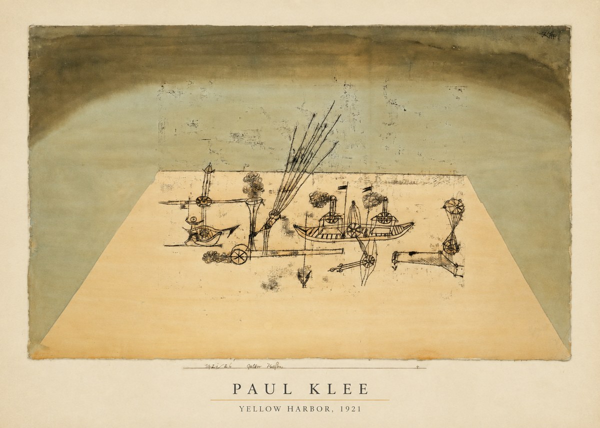 Paul Klee Yellow Harbor No4 - Poster