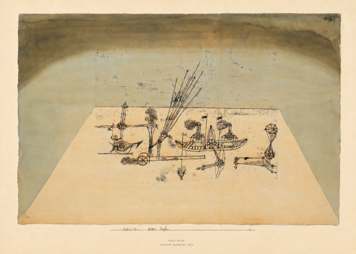 Paul Klee Yellow Harbor No6 - Poster