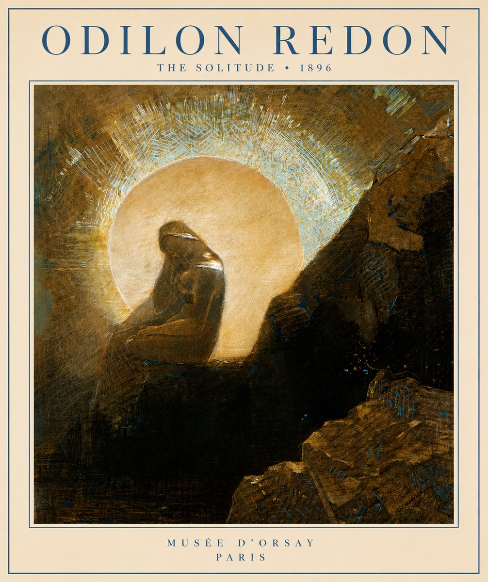 Odilon Redon The Solitude No4 - Poster