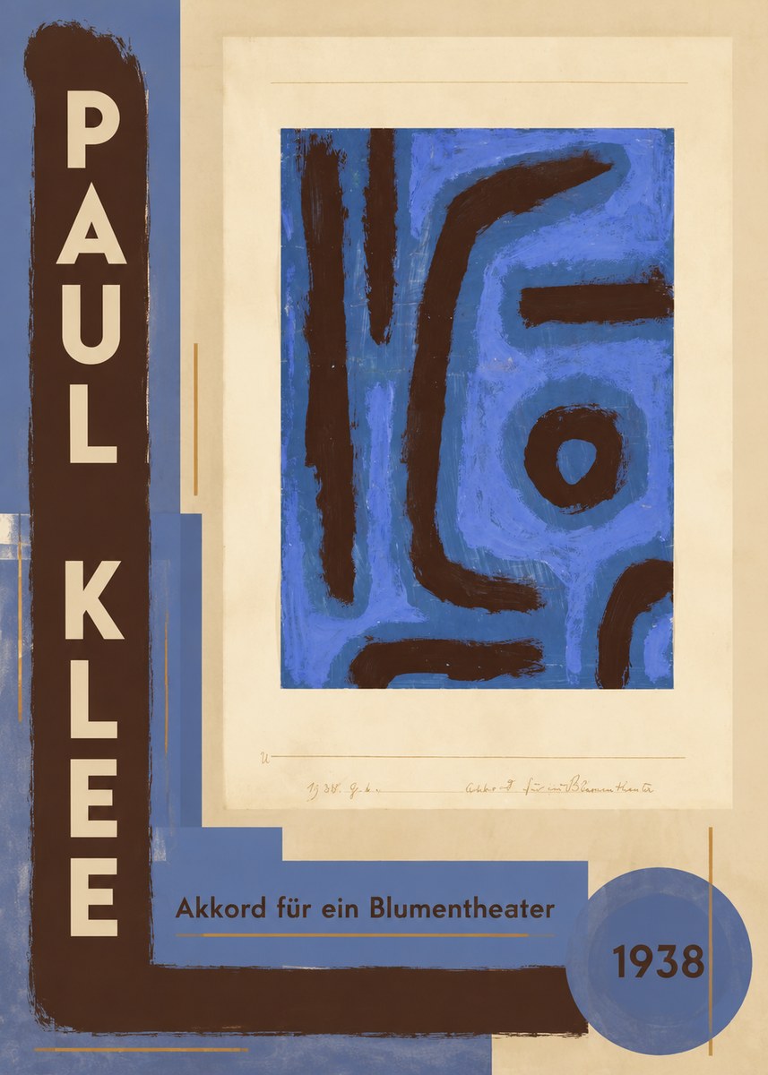 Paul Klee Akkord Für Ein Blumentheater No5 - Poster