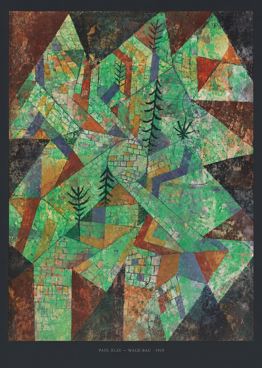 Paul Klee Wald Bau No6 - Poster
